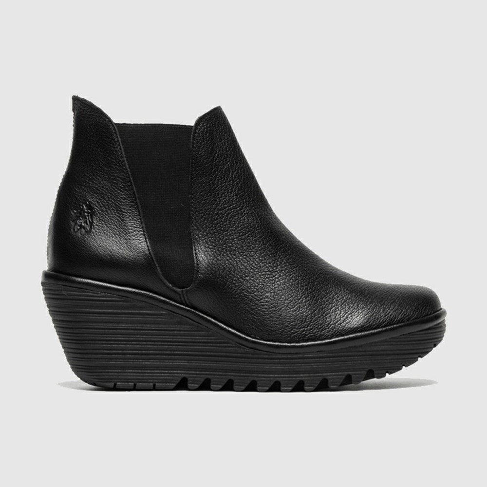 Bottines Fly London Yoss Noir Femme | VCI-92373007