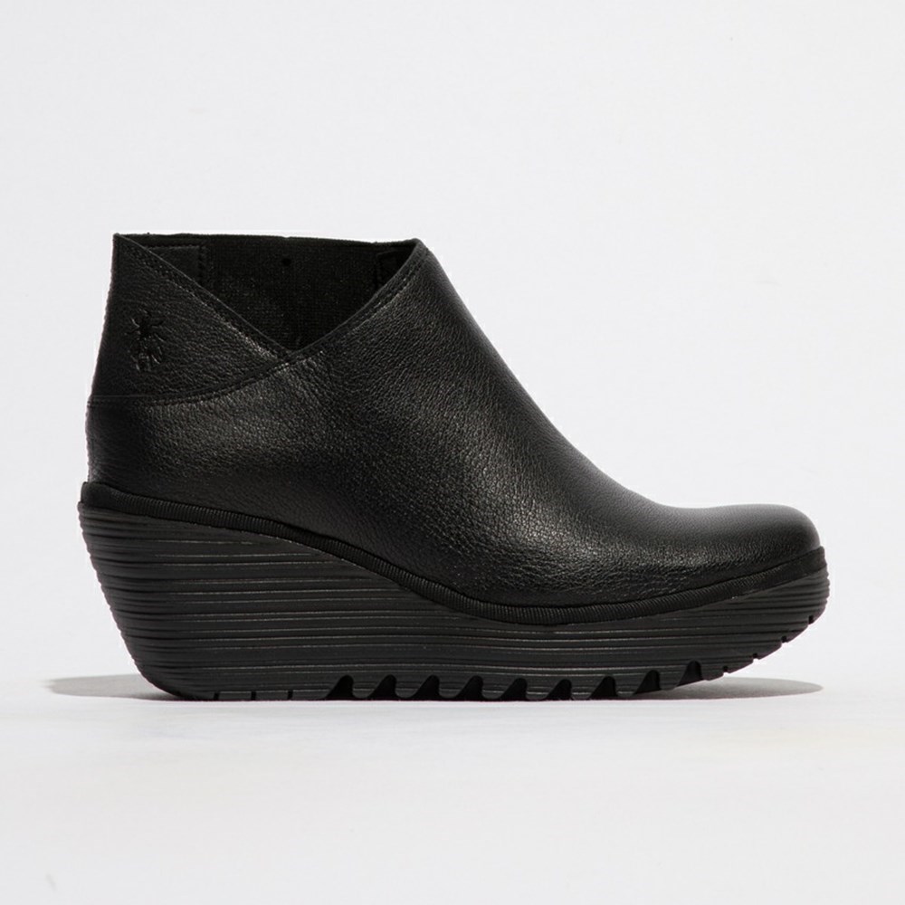 Bottines Fly London Yego400 Noir Femme | BIU-68787128