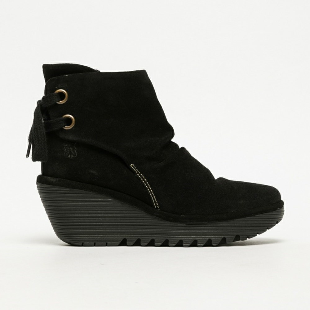 Bottines Fly London Yama Noir Femme | QVX-00873937