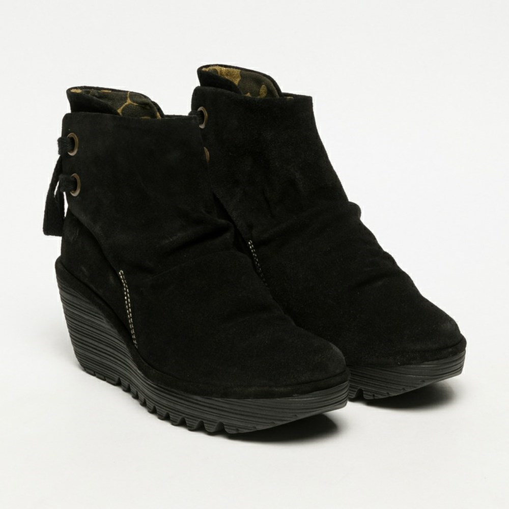 Bottines Fly London Yama Noir Femme | QVX-00873937