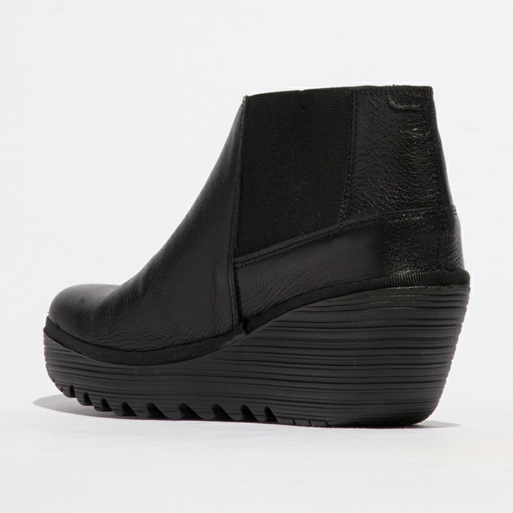 Bottines Fly London Yego400 Noir Femme | BIU-68787128