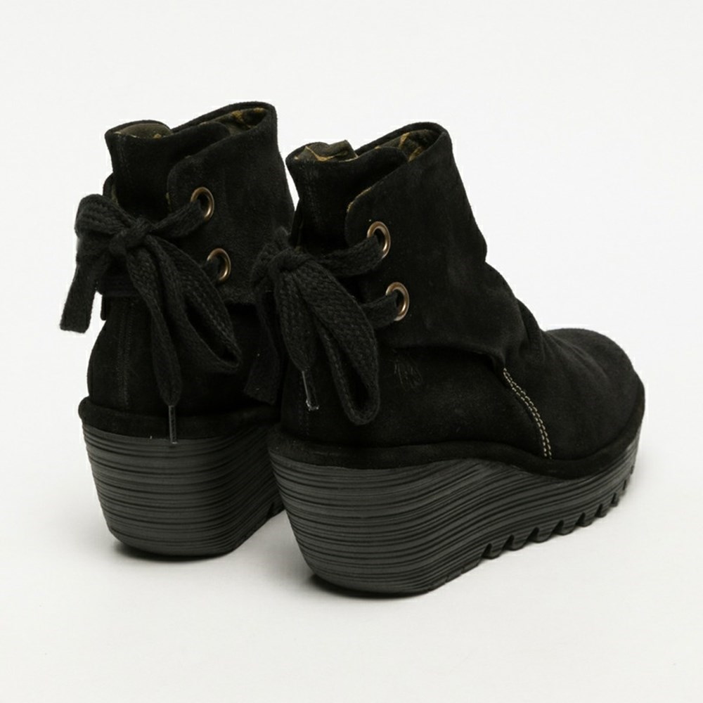 Bottines Fly London Yama Noir Femme | QVX-00873937