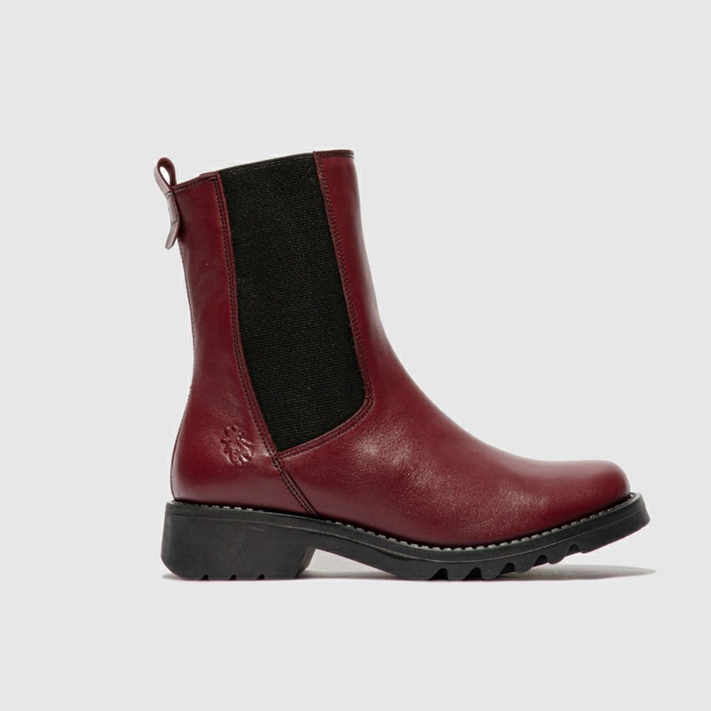 Bottines Fly London Rein795fly Bordeaux Noir Femme | ZOI-58023888