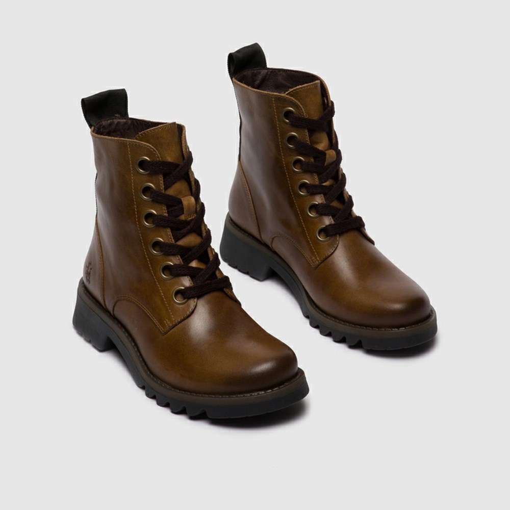 Bottines Fly London Ragi539fly Marron Femme | UXZ-89457663