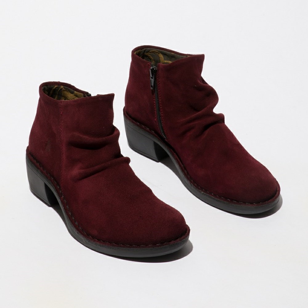 Bottines Fly London Merk093fly Bordeaux Femme | UMF-77831240