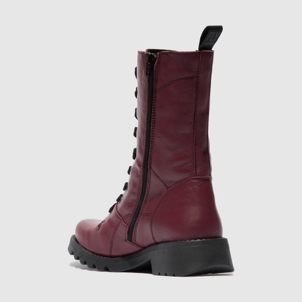 Bottines Fly London Reba640fly Bordeaux Noir Femme | AYB-03604960