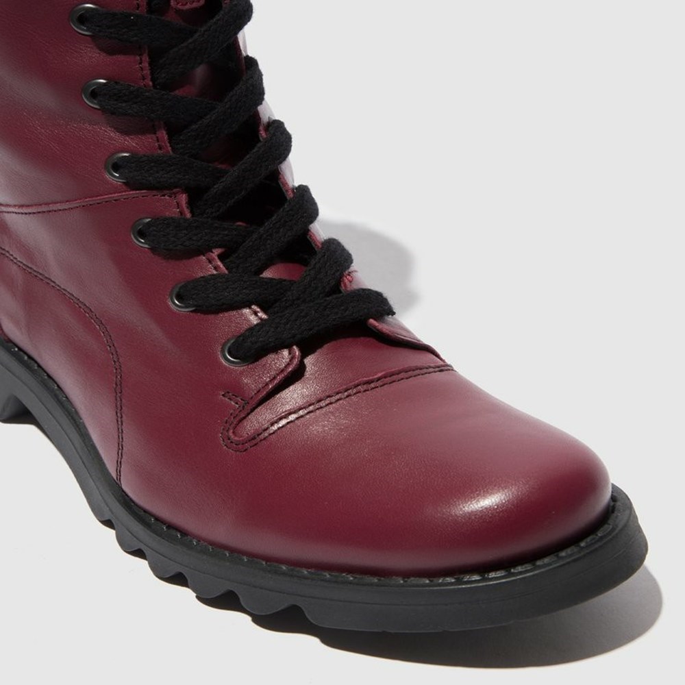 Bottines Fly London Reba640fly Bordeaux Noir Femme | AYB-03604960