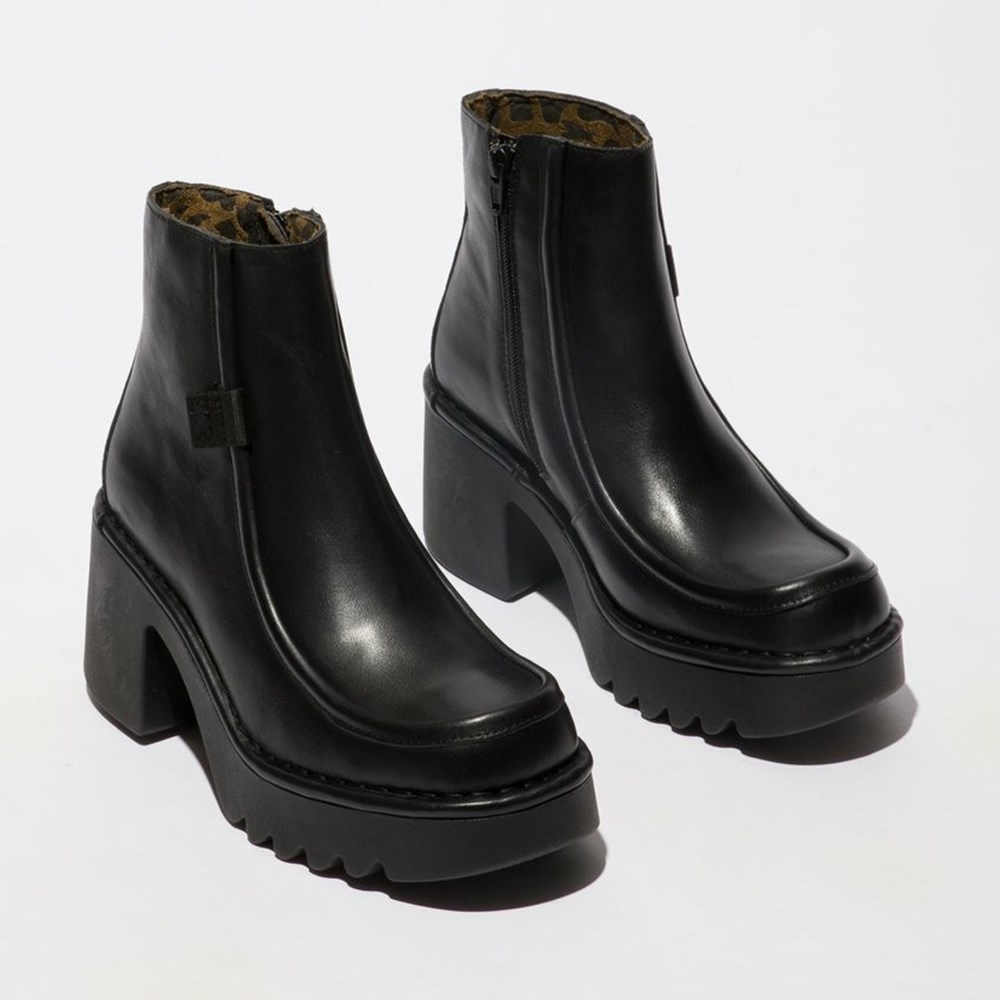 Bottines Fly London Mite249fly Noir Femme | RBH-46849147