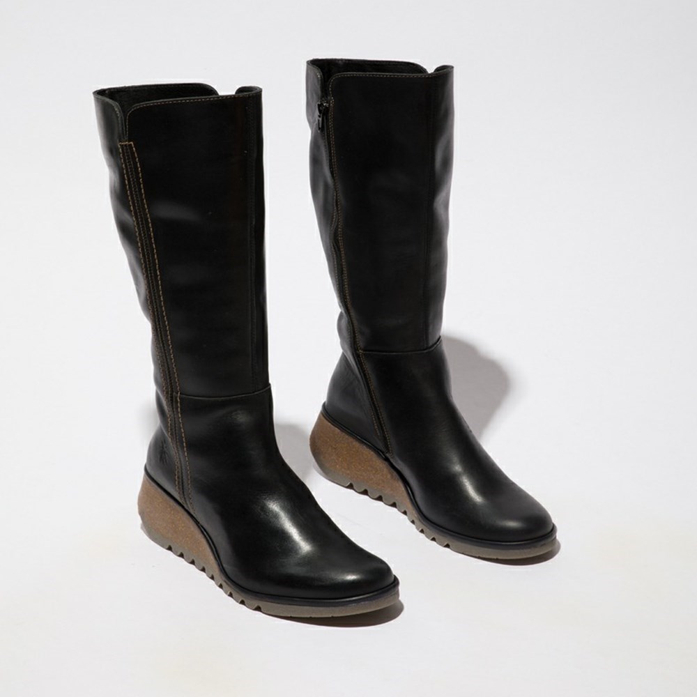 Bottes Hautes Fly London Nary328fly Noir Femme | VOT-91885604