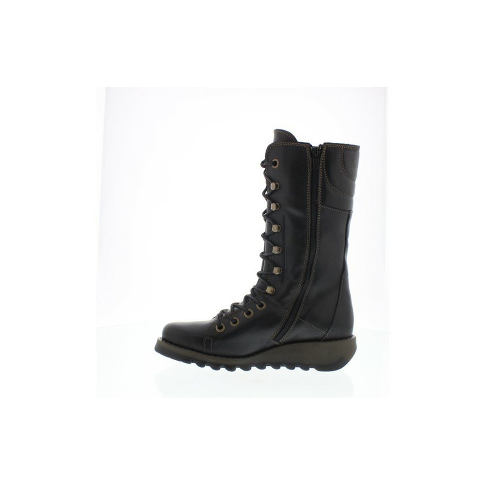 Bottes Mi-mollet Fly London Ster768fly Noir Femme | TGQ-21423961