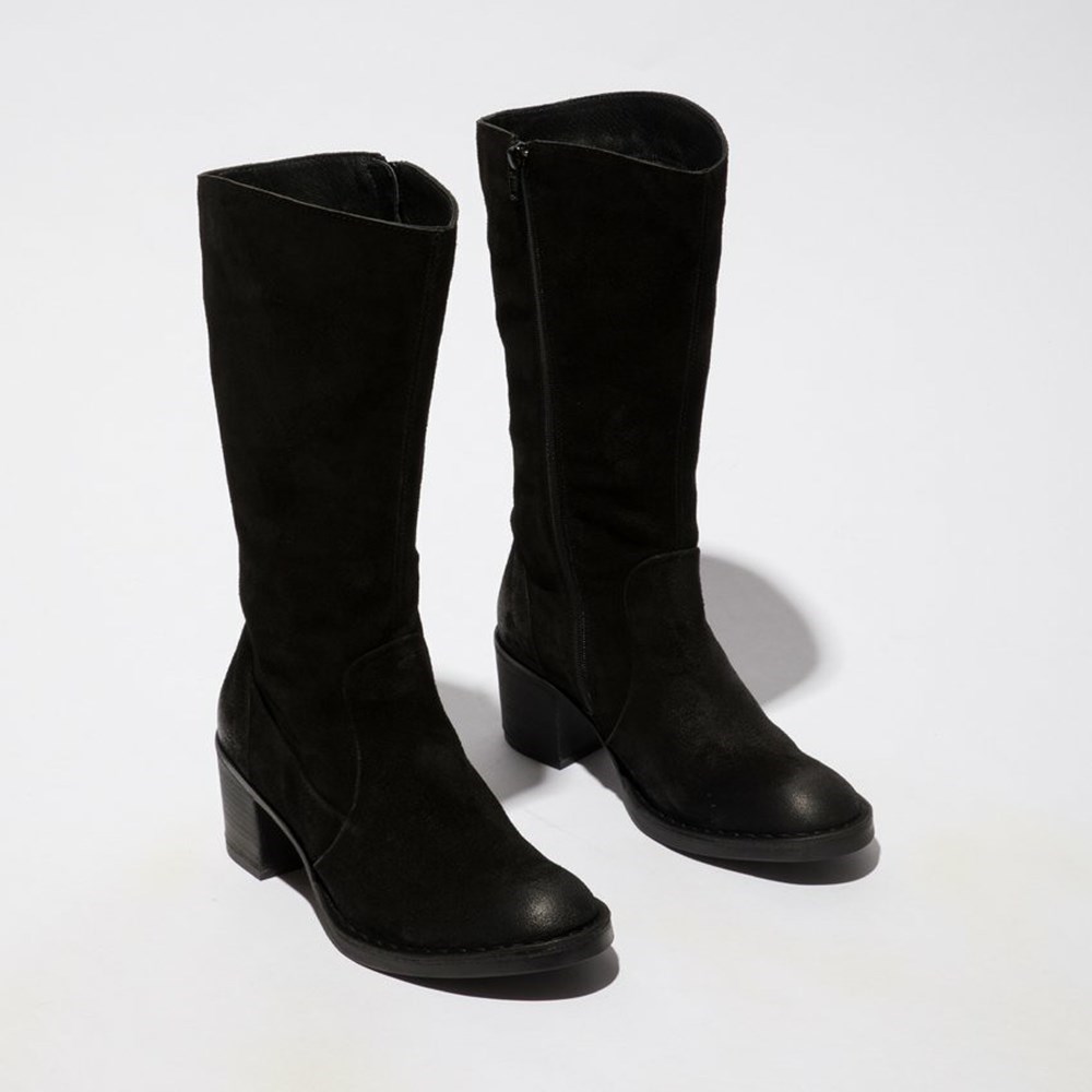 Bottes Mi-mollet Fly London Balo096fly Noir Femme | NGJ-79583030