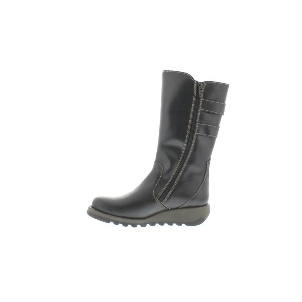 Bottes Mi-mollet Fly London suli Noir Femme | JOT-81807256