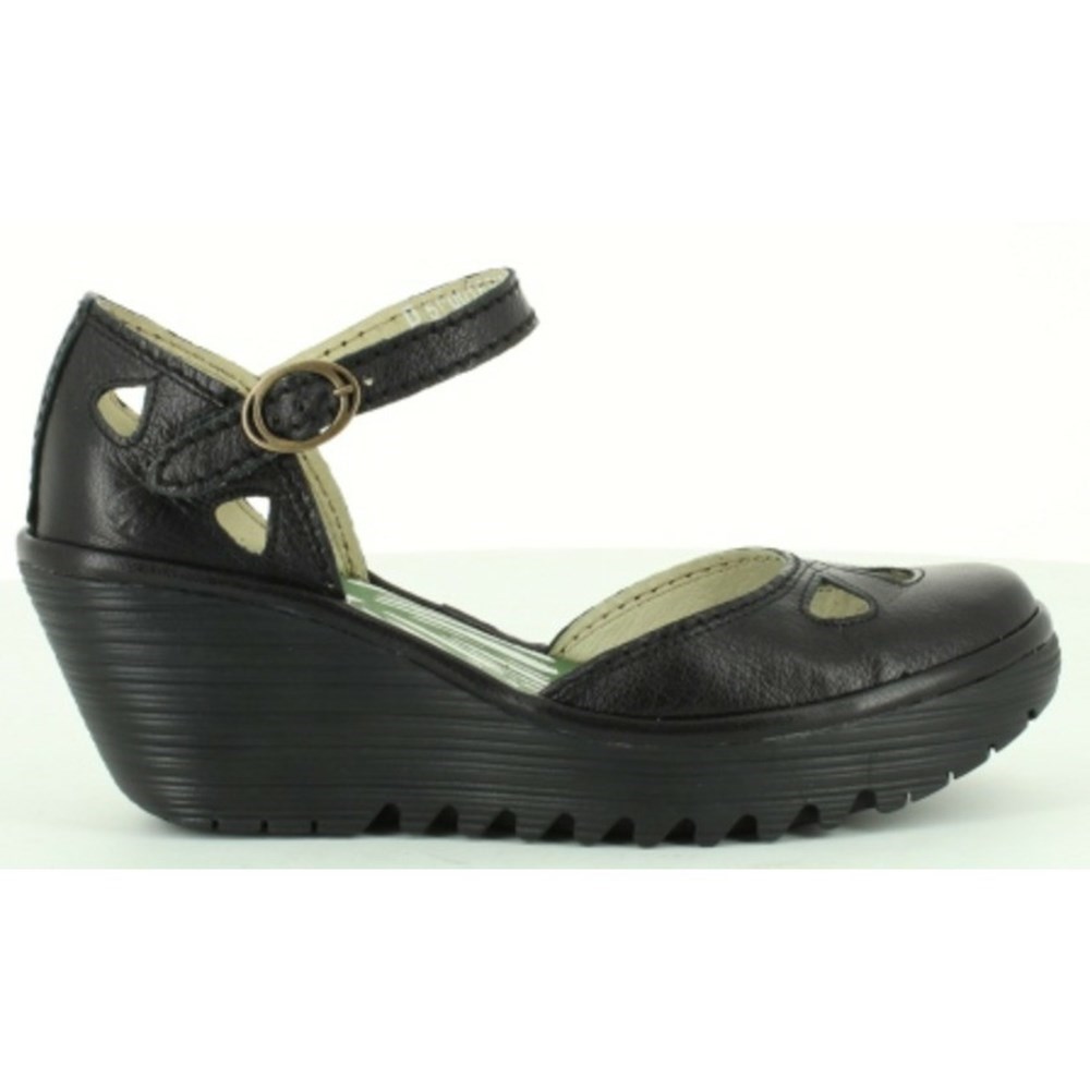 Sandales Fly London Yuna Noir Femme | HCT-18184819